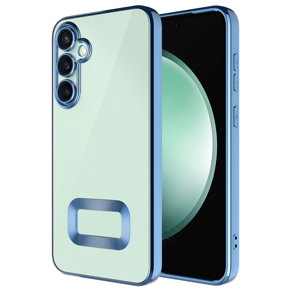 Samsung Galaxy S25 FE Uyumlu Kılıf Kamera Korumalı Logo Gösteren Zore Omega Kapak