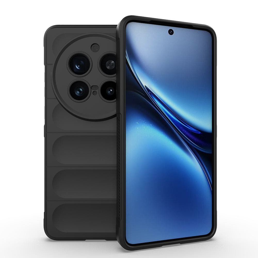 [RNZ-TA129813] Vivo X200 Pro Uyumlu Kılıf Esnek TPU Oyuklu Arka Yüzey Tasarımlı Zore Etnik Silikon Kapak (Siyah)