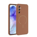 Samsung Galaxy A55 Uyumlu Kılıf M-safe Şarj Özellikli Zore Meta Kapak