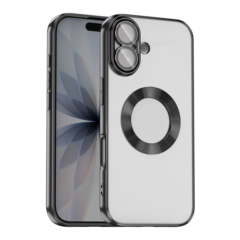 Apple iPhone 17 Uyumlu Kılıf Kamera Korumalı Logo Gösteren Zore Omega Kapak