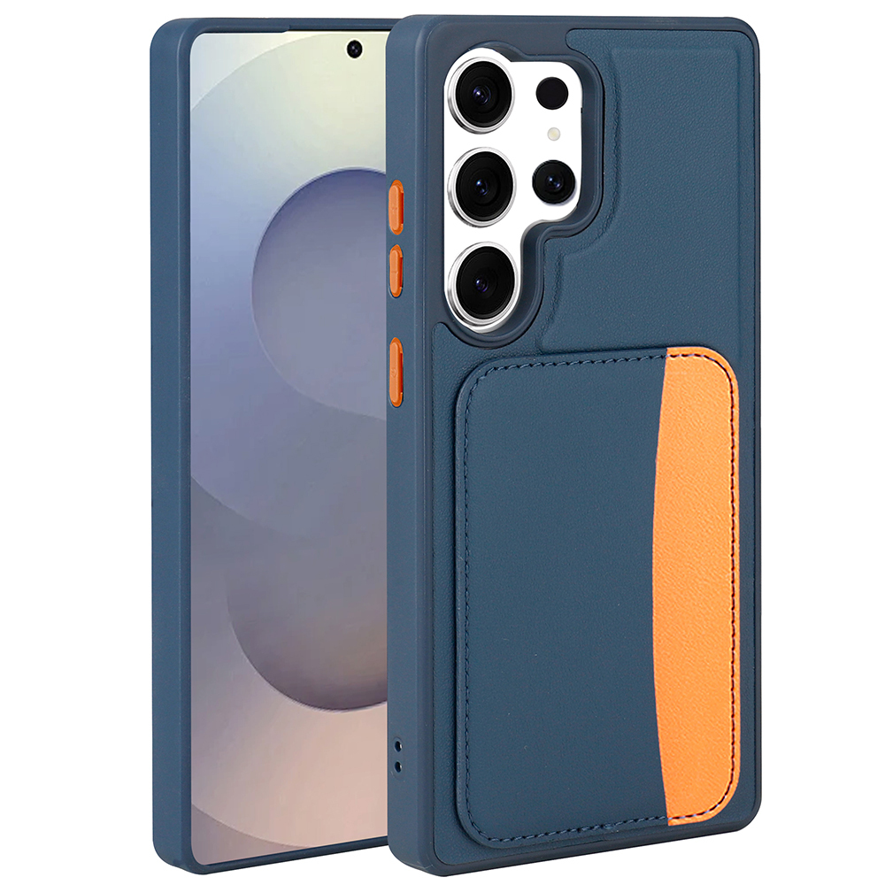 Samsung Galaxy S25 Ultra Uyumlu Kılıf Kartlıklı Zore X-Kart Silikon Kapak