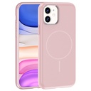 Apple iPhone 11 Uyumlu Kılıf M-Safe Şarj Özellikli Metal Kamera Çerçeveli Zore Edi Silikon Kapak