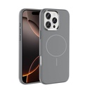 Apple iPhone 16 Pro Uyumlu Kılıf M-Safe Şarj Özellikli Metal Kamera Çerçeveli Zore Edi Silikon Kapak