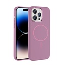 Apple iPhone 14 Pro Max Uyumlu Kılıf M-Safe Şarj Özellikli Metal Kamera Çerçeveli Zore Edi Silikon Kapak