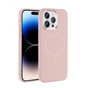 Apple iPhone 14 Pro Max Uyumlu Kılıf M-Safe Şarj Özellikli Metal Kamera Çerçeveli Zore Edi Silikon Kapak