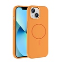 Apple iPhone 15 Uyumlu Kılıf M-Safe Şarj Özellikli Metal Kamera Çerçeveli Zore Edi Silikon Kapak
