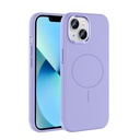 Apple iPhone 15 Uyumlu Kılıf M-Safe Şarj Özellikli Metal Kamera Çerçeveli Zore Edi Silikon Kapak