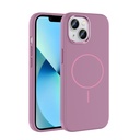 Apple iPhone 15 Uyumlu Kılıf M-Safe Şarj Özellikli Metal Kamera Çerçeveli Zore Edi Silikon Kapak