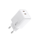 Wiwu Wi-G025 Cube Serisi Dual Type-C PD GaN Teknolojili Hızlı Şarj Başlığı 47W