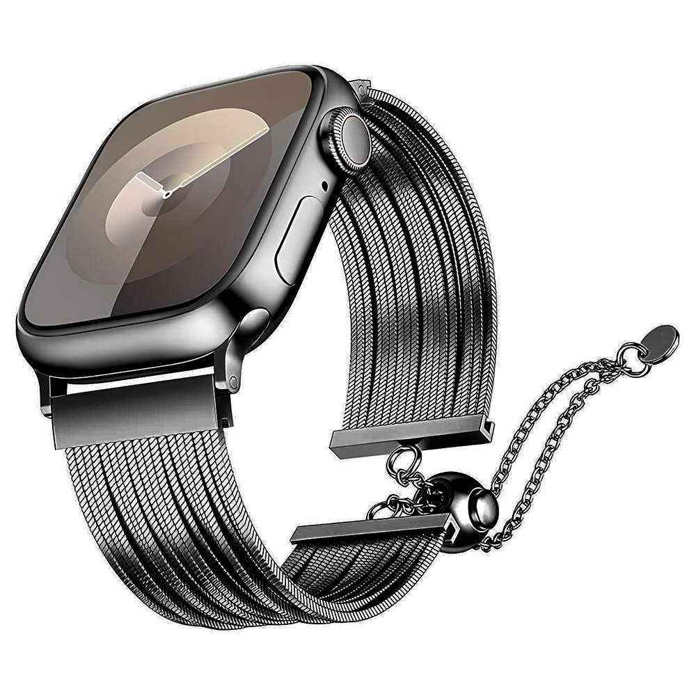 Apple Watch 10 42mm Uyumlu Zore KRD-137 Metal Hasır Kordon