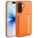 Samsung Galaxy A17 Uyumlu Kılıf Kartlıklı Zore X-Kart Silikon Kapak