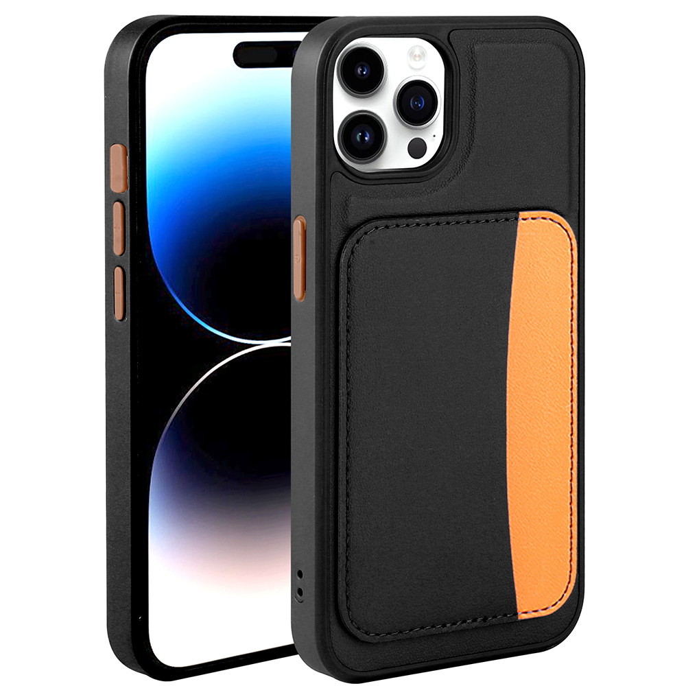 Apple iPhone 14 Pro Max Uyumlu Kılıf Kartlıklı Zore X-Kart Silikon Kapak