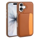Apple iPhone 16 Uyumlu Kılıf Kartlıklı Zore X-Kart Silikon Kapak
