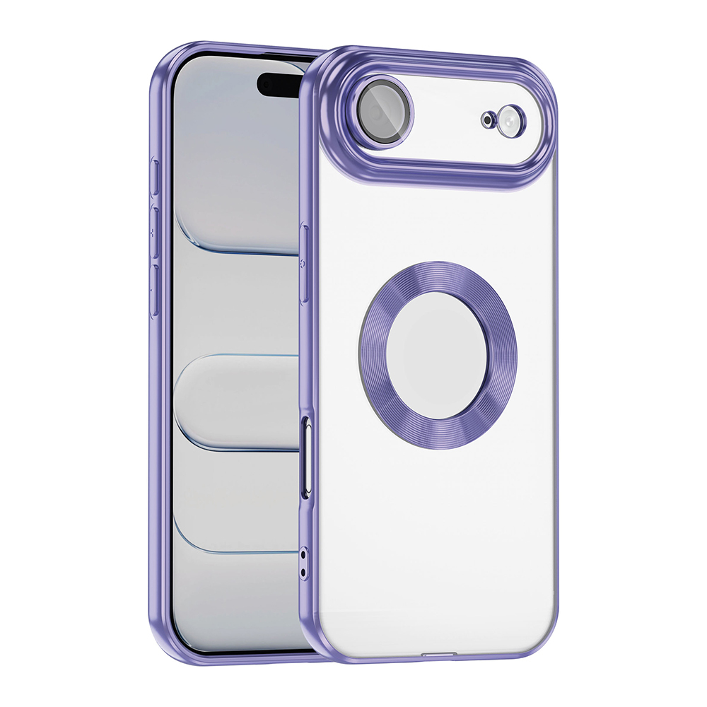 Apple iPhone 17 Air Uyumlu Kılıf Kamera Korumalı Logo Gösteren Zore Omega Kapak