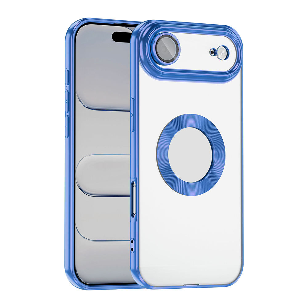 Apple iPhone 17 Air Uyumlu Kılıf Kamera Korumalı Logo Gösteren Zore Omega Kapak