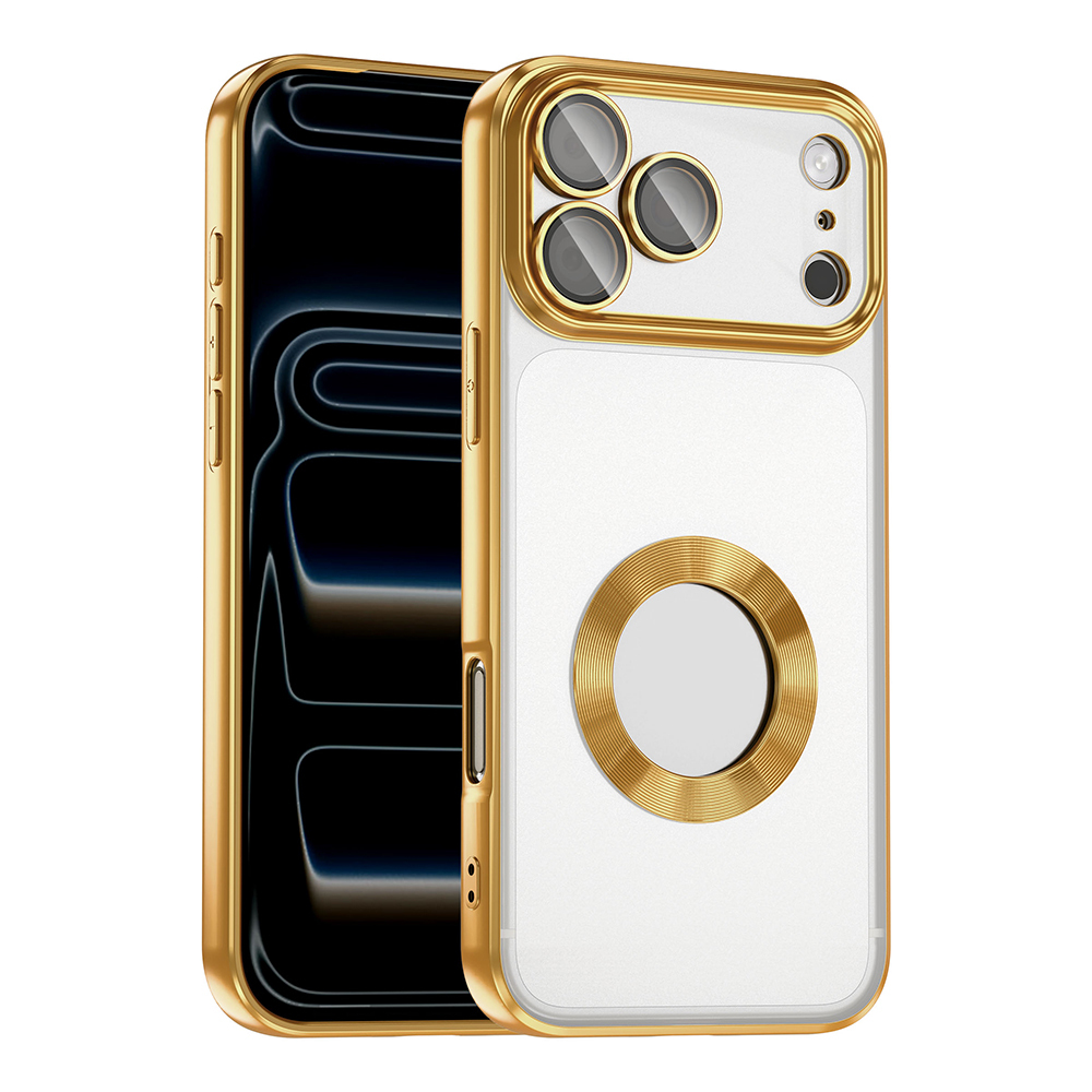 Apple iPhone 17 Pro Uyumlu Kılıf Kamera Korumalı Logo Gösteren Zore Omega Kapak