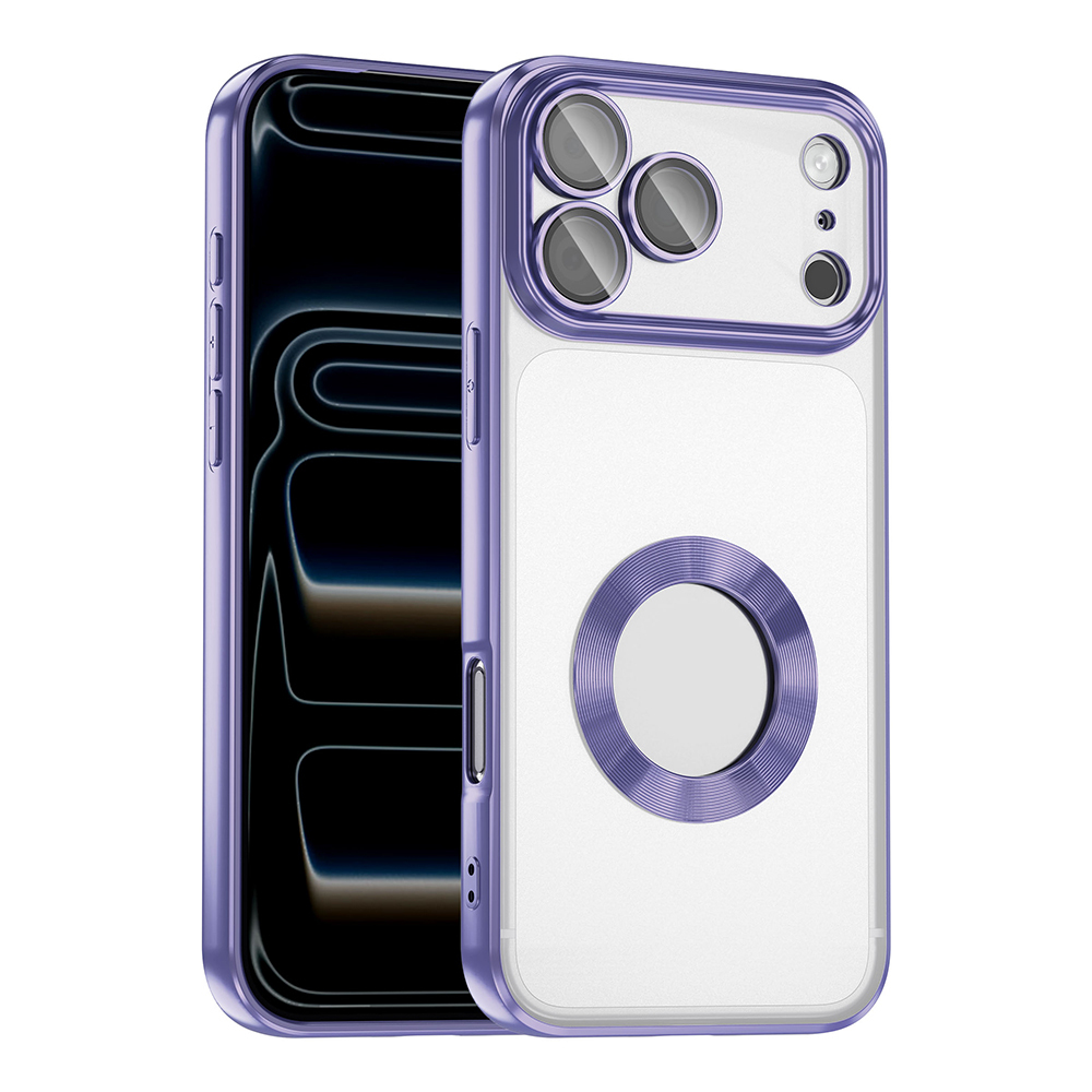 Apple iPhone 17 Pro Uyumlu Kılıf Kamera Korumalı Logo Gösteren Zore Omega Kapak