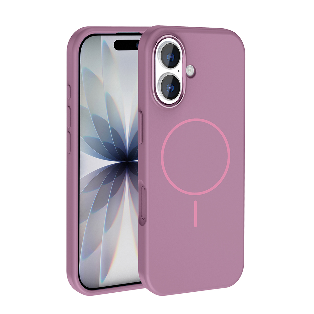 Apple iPhone 17 Uyumlu Kılıf M-Safe Şarj Özellikli Metal Kamera Çerçeveli Zore Edi Silikon Kapak
