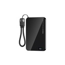 Recci RPB-W41 PD 20W Ultra İnce Hızlı Şarj Özellikli Type-C Kablolu Powerbank 15W 5000mAh