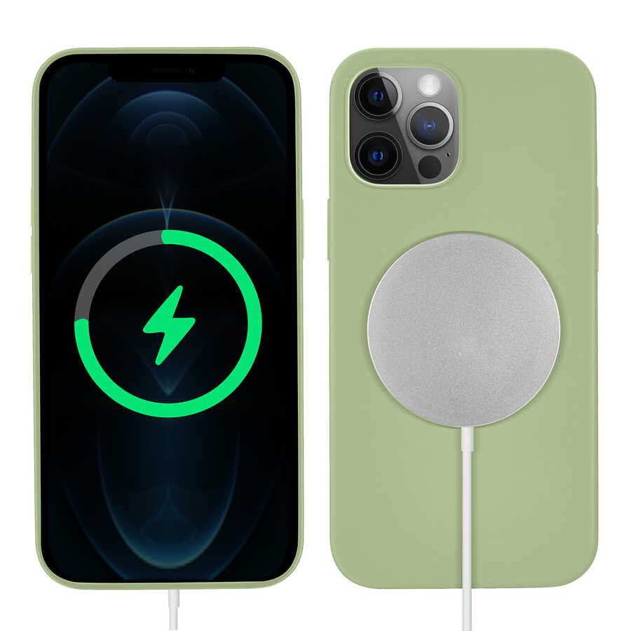 Apple iPhone 12 Pro Uyumlu Kılıf Zore Silksafe Wireless Kapak