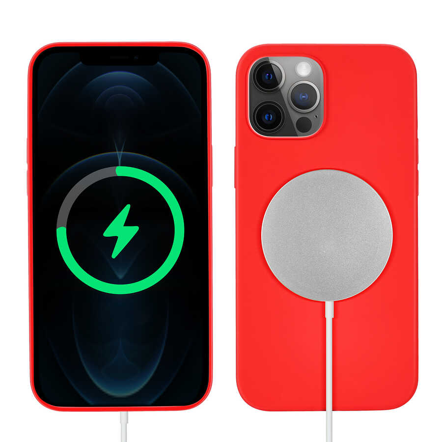 Apple iPhone 12 Pro Max Uyumlu Kılıf Zore Silksafe Wireless Kapak