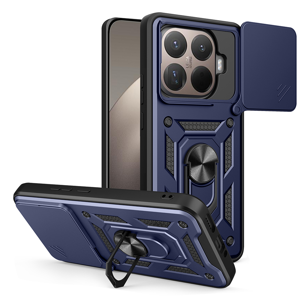 Xiaomi 15T Pro Uyumlu Kılıf Magnetik Standlı Kamera Korumalı Zore Sürgülü Vega Kapak