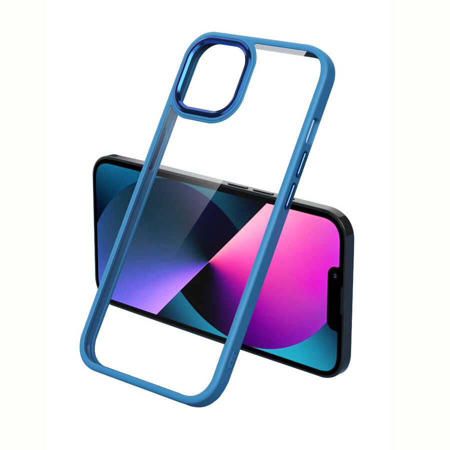 Apple iPhone 13 Pro Uyumlu Kılıf Zore Krom Kapak