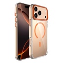 Apple iPhone 17 Pro Uyumlu Kılıf M-safe Şarj Özellikli Airbagli Kamera Standlı Zore Azor Kapak