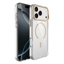 Apple iPhone 17 Pro Max Uyumlu Kılıf M-safe Şarj Özellikli Airbagli Kamera Standlı Zore Azor Kapak