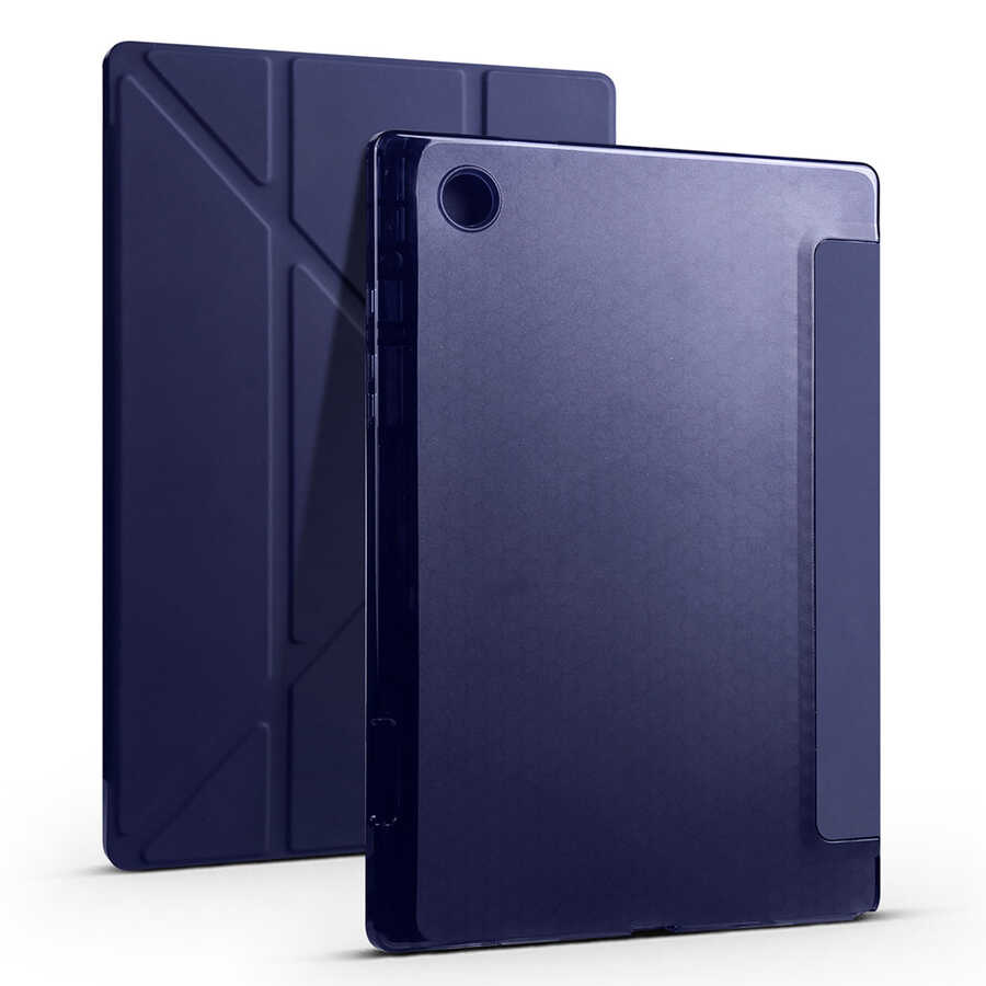 Samsung Galaxy Tab A8 10.5 SM-X200 (2021) Uyumlu Kılıf Zore Tri Folding Kalem Bölmeli Standlı Kılıf