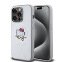 Apple iPhone 15 Pro Uyumlu Kılıf Hello Kitty Orjinal Lisanslı M-safe Şarj Özellikli Baskı Logolu Uyuyan Kitty Deri Kapak