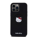 Apple iPhone 15 Pro Max Uyumlu Kılıf Hello Kitty Orjinal Lisanslı M-safe Şarj Özellikli Kitty Head Deri Kapak