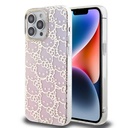 Apple iPhone 15 Pro Max Uyumlu Kılıf Hello Kitty Orjinal Lisanslı Renk Geçişli Elektroplating Kaplama Kitty Head Desenli Kapak