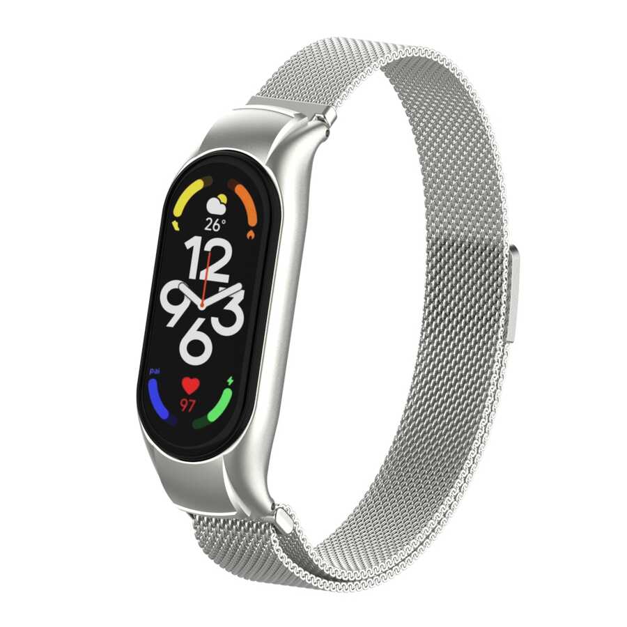 Xiaomi Mi Band 7 Uyumlu Zore KRD-01 Metal Kordon