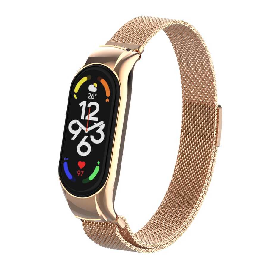 Xiaomi Mi Band 7 Uyumlu Zore KRD-01 Metal Kordon