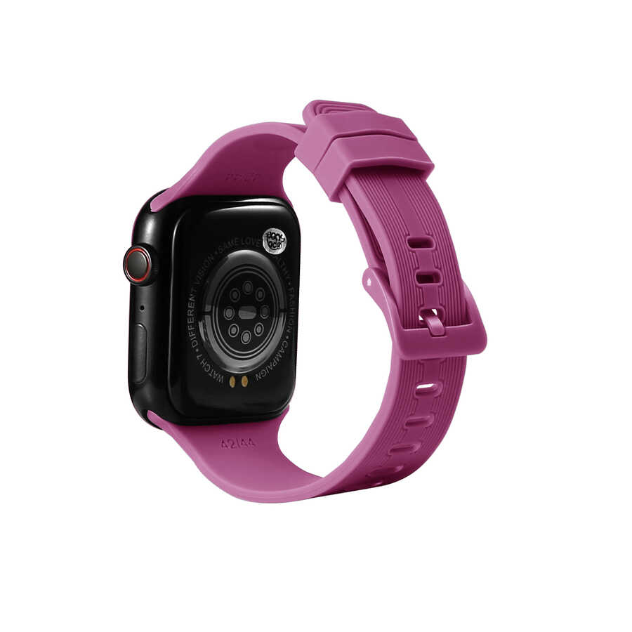 Apple Watch 40mm Uyumlu Kordon Silikon Yumuşak Esnek Sportif KRD-23 Kayış
