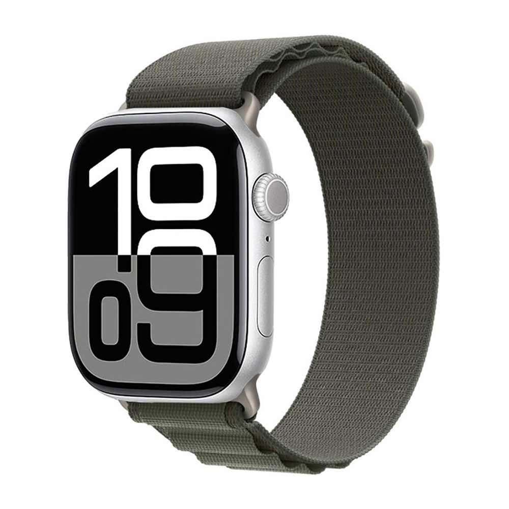 Apple Watch 44mm Uyumlu Kordon Alpine Hasır Örgü Zore KRD-74 Kumaş Kayış