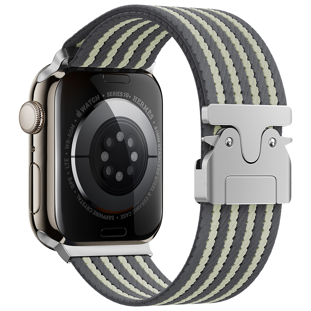 Apple Watch 42mm Uyumlu Zore KRD-133 Naylon Kumaş Hasır Örgülü Kordon