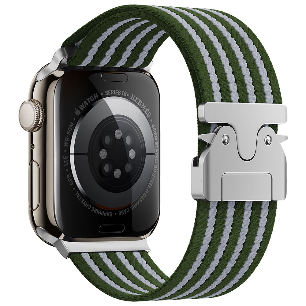 Apple Watch 42mm Uyumlu Zore KRD-133 Naylon Kumaş Hasır Örgülü Kordon