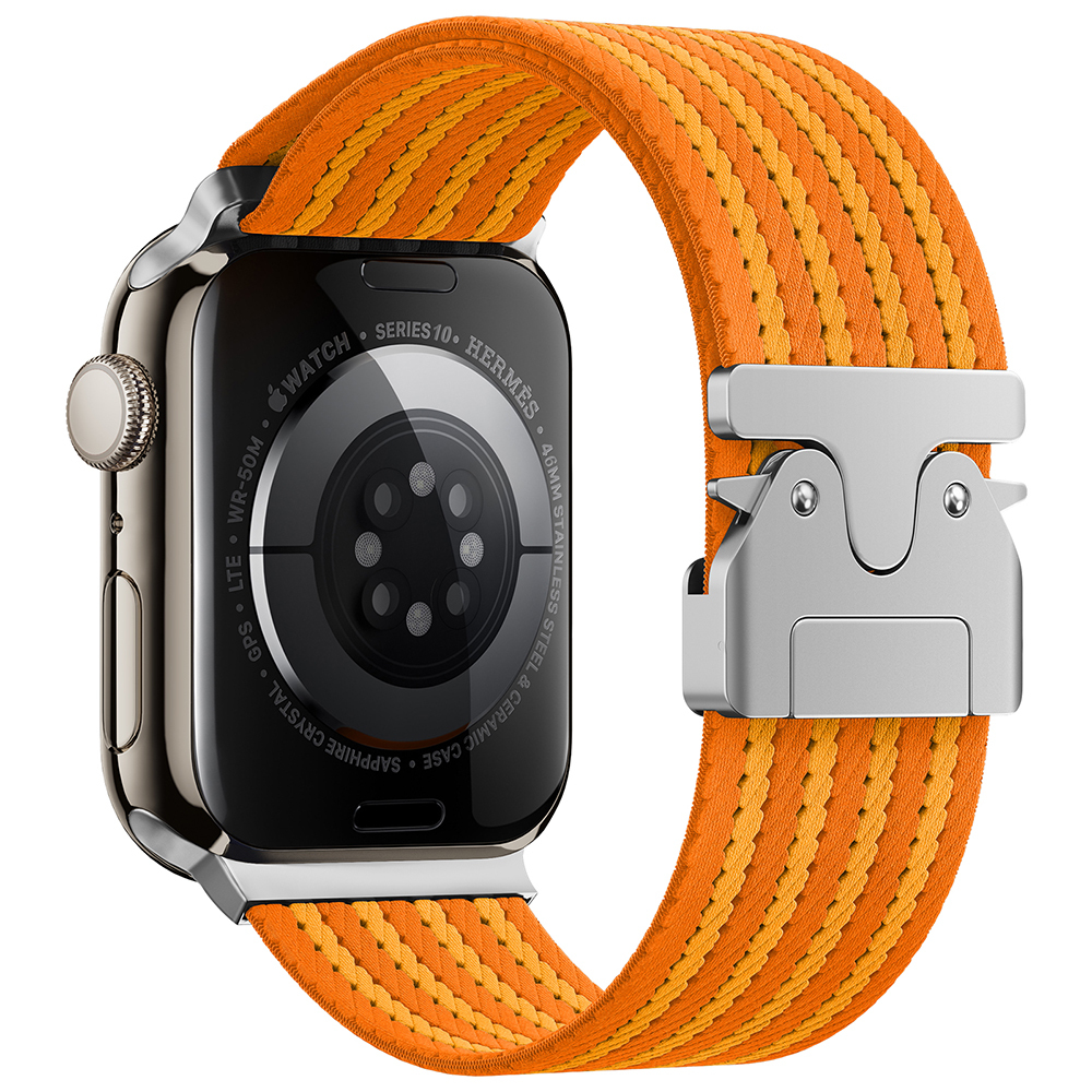 Apple Watch 42mm Uyumlu Zore KRD-133 Naylon Kumaş Hasır Örgülü Kordon