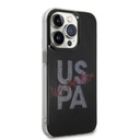 Apple iPhone 14 Pro Uyumlu Kılıf U.S. POLO ASSN. Simli Parlak Alfabe Tasarım Kapak