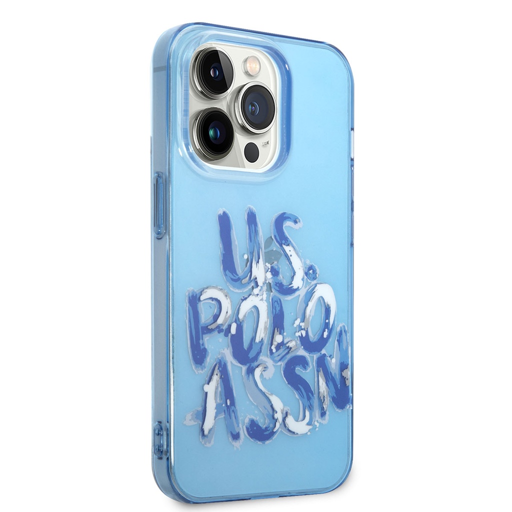 Apple iPhone 14 Pro Uyumlu Kılıf U.S. POLO ASSN. Renkli Grafiti Baskılı Dizayn Kapak
