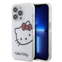Apple iPhone 15 Pro Uyumlu Kılıf Hello Kitty Orjinal Lisanslı Yazı ve İkonik Logolu Kitty Head Kapak