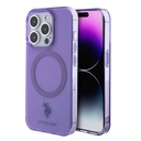 Apple iPhone 15 Pro Uyumlu Kılıf U.S. Polo Assn. Orjinal Lisanslı M-safe Şarj Özellikli Transparan Tasarım Kapak
