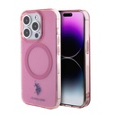 Apple iPhone 15 Pro Max Uyumlu Kılıf U.S. Polo Assn. Orjinal Lisanslı M-safe Şarj Özellikli Transparan Tasarım Kapak