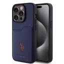Apple iPhone 15 Pro Uyumlu Kılıf U.S. Polo Assn. Orjinal Lisanslı Baskı Logolu PU Kartlıklı Kapak