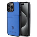 Apple iPhone 15 Pro Max Uyumlu Kılıf U.S. Polo Assn. Orjinal Lisanslı Baskı Logolu PU Kartlıklı Kapak