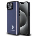 Apple iPhone 15 Uyumlu Kılıf U.S. Polo Assn. Orjinal Lisanslı Üç Renk Şerit Tasarımlı Baskı Logolu Kapak