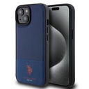 Apple iPhone 15 Uyumlu Kılıf U.S. Polo Assn. Orjinal Lisanslı Suni Deri Arka Yüzey Baskı Logolu Örgü Desenli Kapak