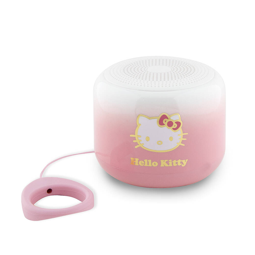 [RNZ-TA100435] Hello Kitty Renk Geçişli Elektroplating Logolu Parmak Tutamaçlı Mini Bluetooth Speaker Hoparlör